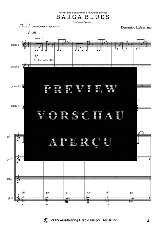 Produktgalerie: Seite 6 von 11 Barga Blues, , Quartett Gitarre