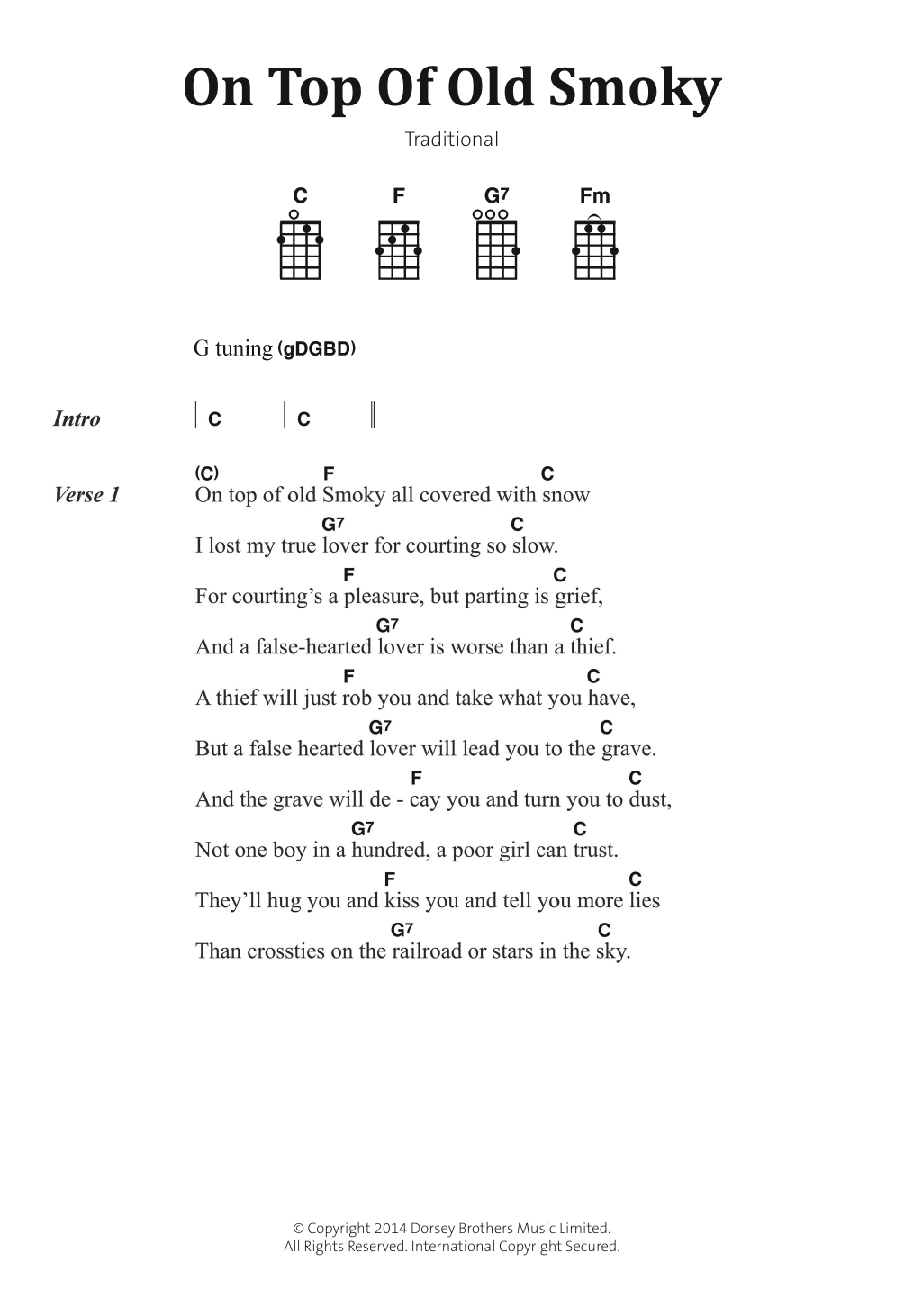 Produktgalerie: Seite 1 von 1 On Top Of Old Smoky, Traditional, Banjo
