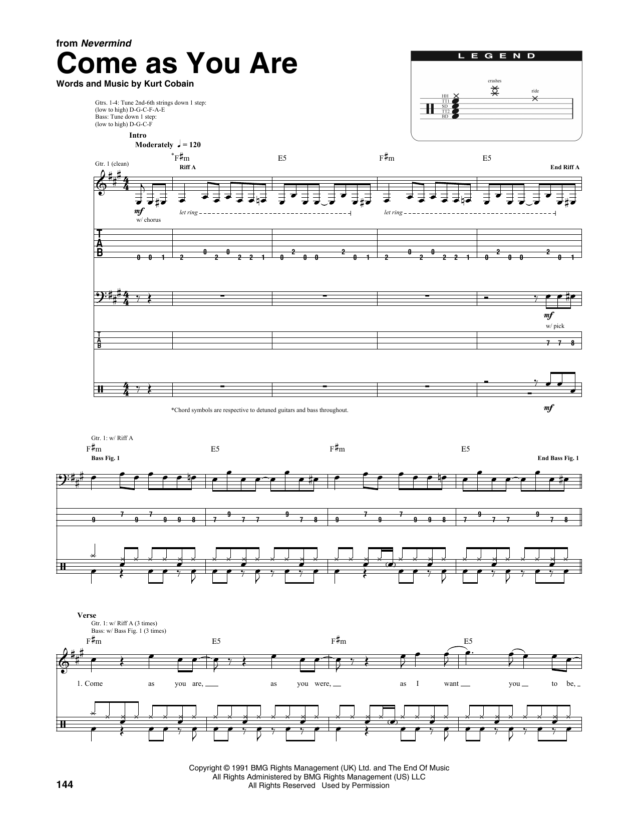 Produktgalerie: Seite 1 von 1 Come As You Are (from Nevermind), Nirvana