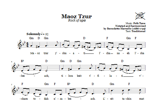 Product gallery: Page 1 of 1 Maoz Tzur (Rock Of Ages), Folk Tune