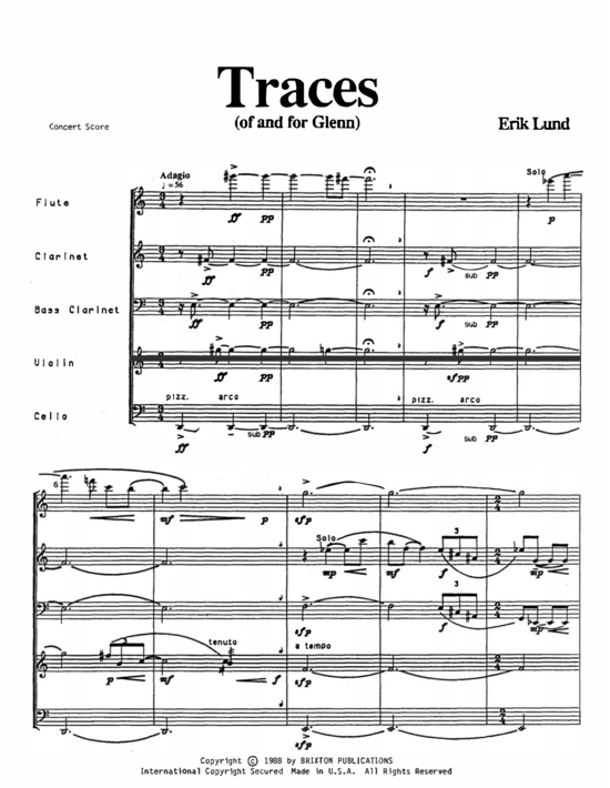 Product picture to: Traces Erik Lund
