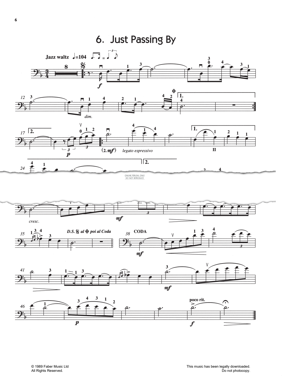 Produktgalerie: Seite 1 von 1 Just Passing By (from 'Jazzin' About'), Pam Wedgwood, Klavier, Violoncello