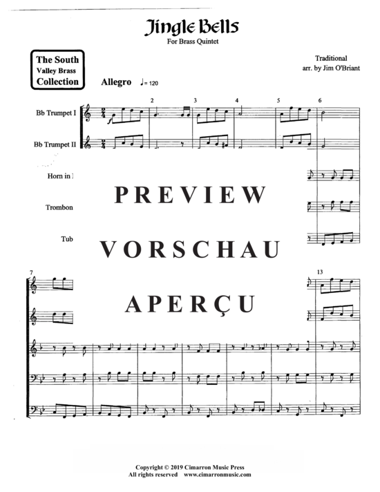 gallery: Jingle Bells , , (Blechbläser Quintett)