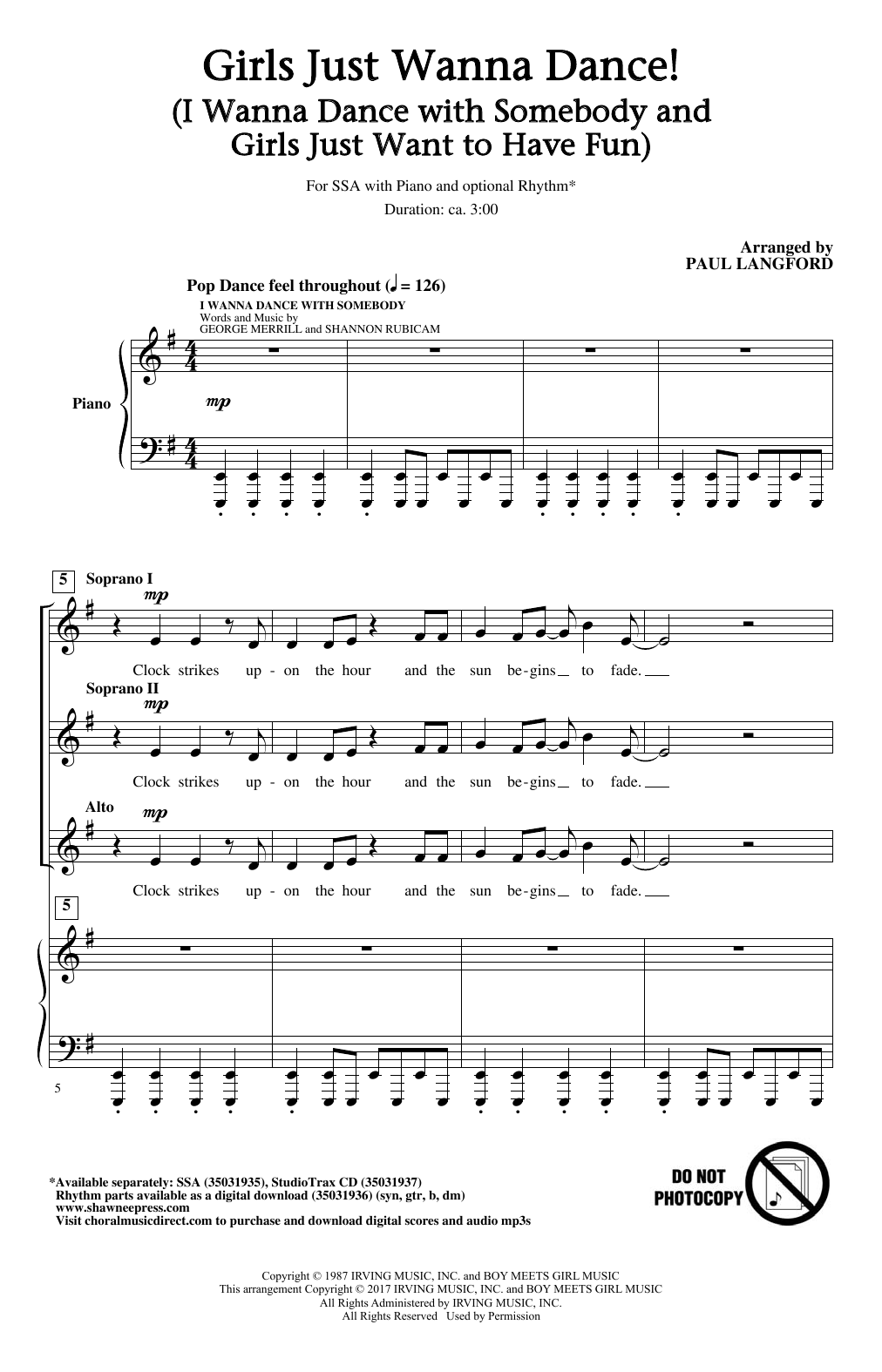 Produktgalerie: Seite 1 von 1 Girls Just Want To Dance!, Paul Langford, Chor