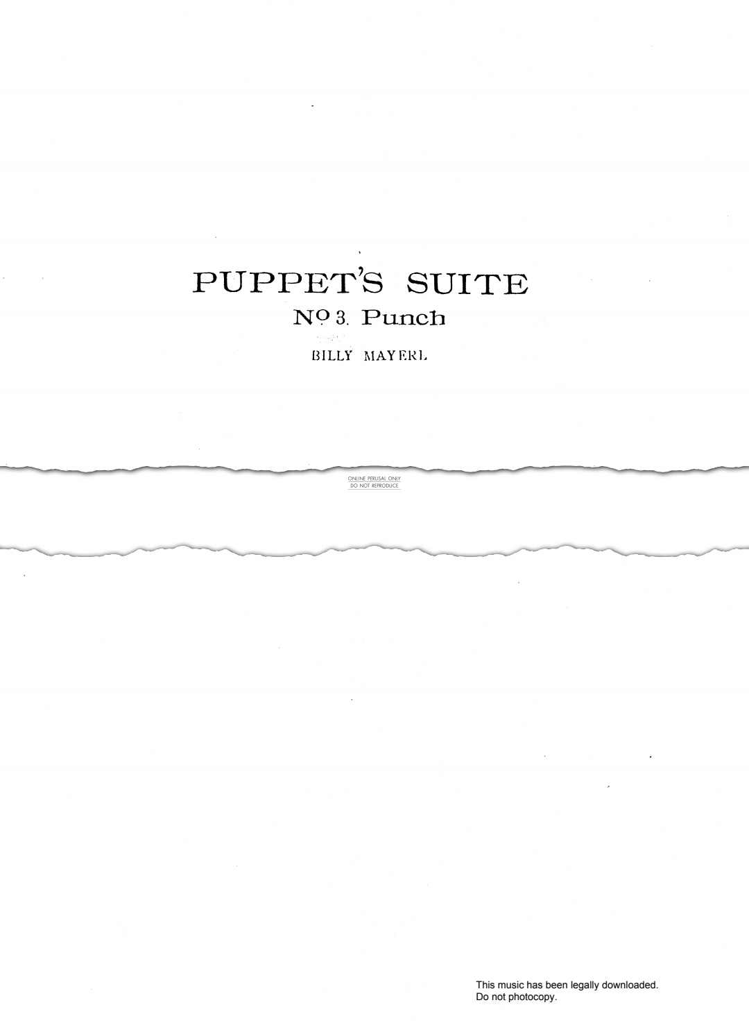 Product picture to: Punch (from 'Puppets Suite')