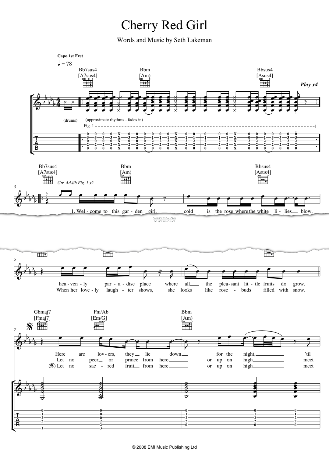Product gallery: Page 1 of 1 Cherry Red Girl, Seth Lakeman