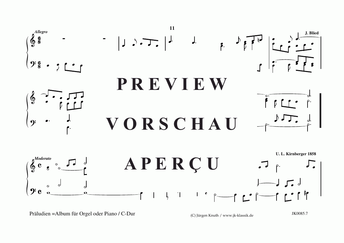 Product gallery: Page 8 of 11 Präludien C-Dur , , (organ/piano solo)
