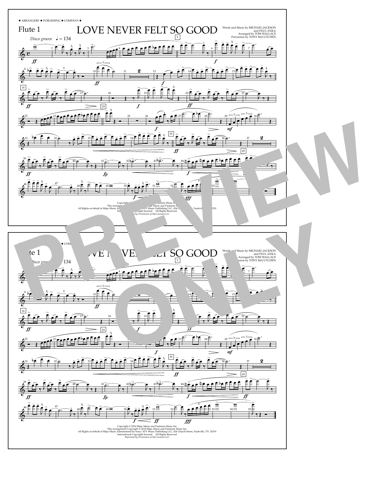 Produktbild zu: Love Never Felt So Good - Flute 1