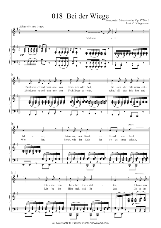 Product picture to: Bei der Wiege Felix Mendelssohn Bartholdy (1809-1947)