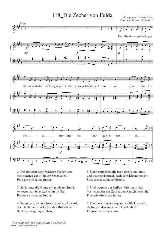 Produktbild zu: Die Zecher von Fulda Ludwig Liebe