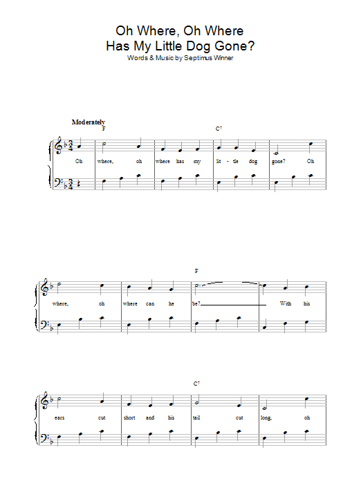 Produktbild zu: Oh Where, Oh Where Has My Little Dog Gone?