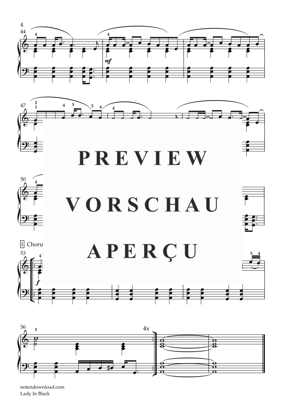 Product gallery: Page 5 of 5 Lady In Black, Uriah Heep, Piano Solo