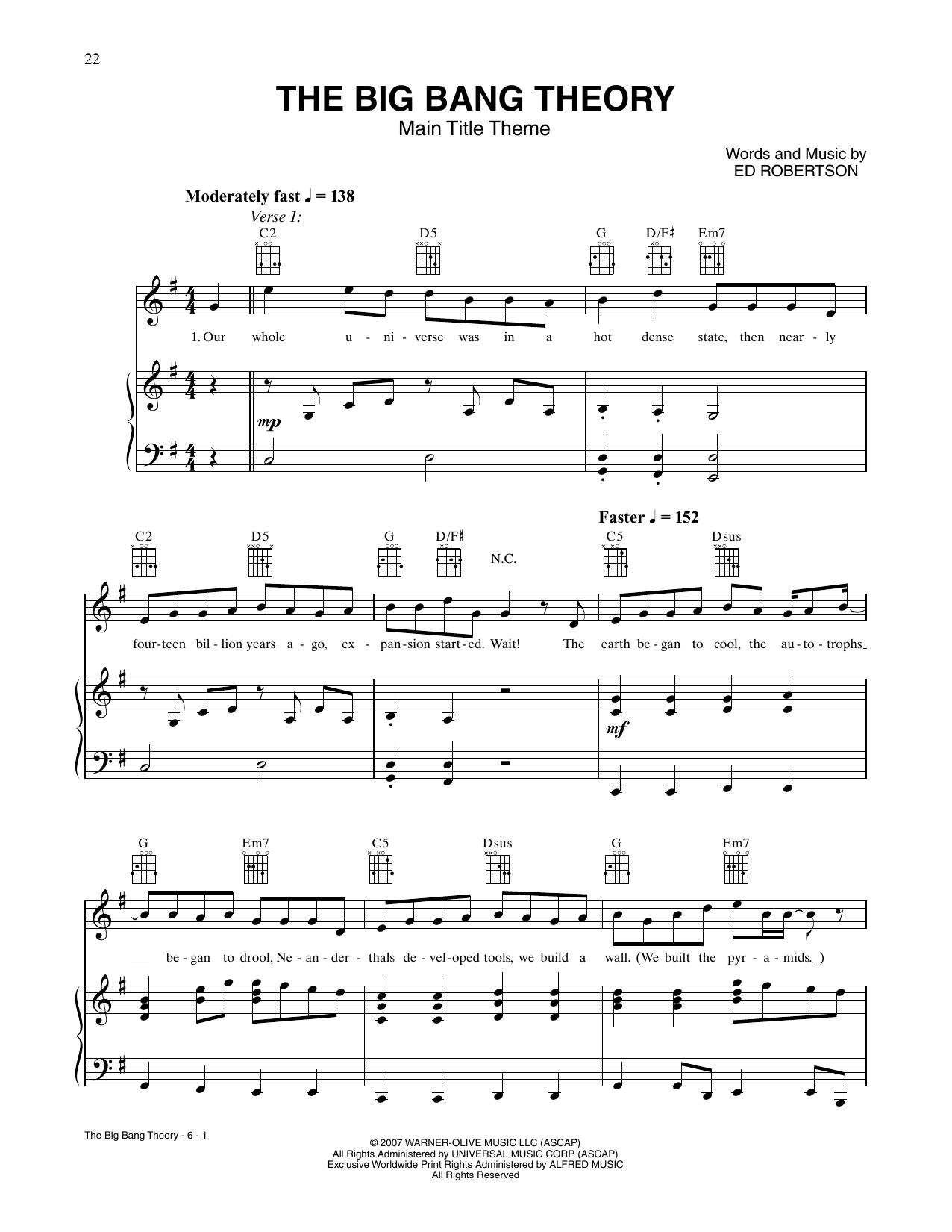 Produktbild zu: The Big Bang Theory (Main Title Theme) (from The Big Bang Theory)