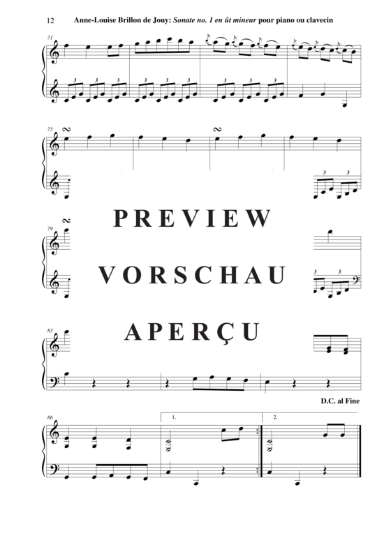 Product gallery: Page 13 of 13 Sonata no. 1 in c minor , Horvath, Nicolas, (Klavier/Cembalo Solo)