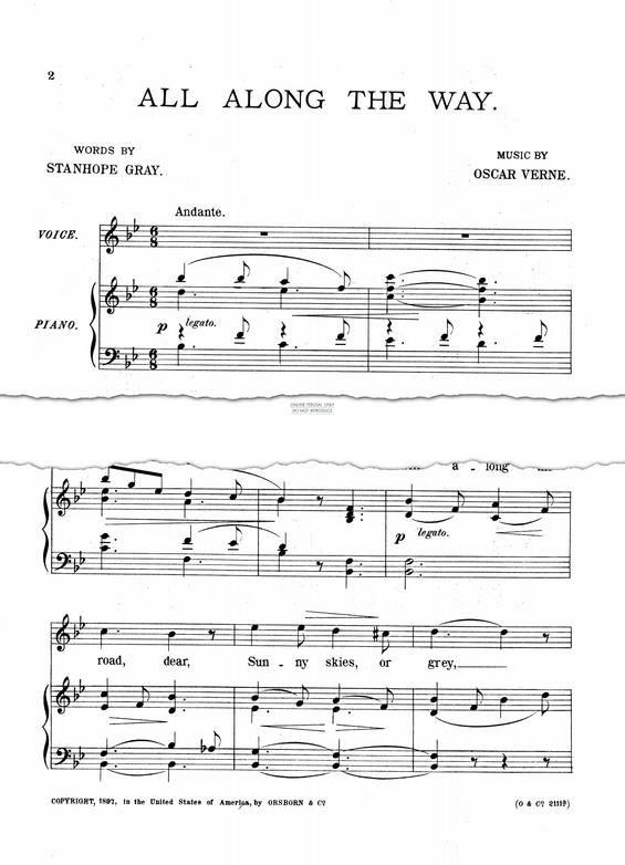 Produktgalerie: Seite 1 von 1 All Along The Way, Oscar Verne, Gesang, Klavier