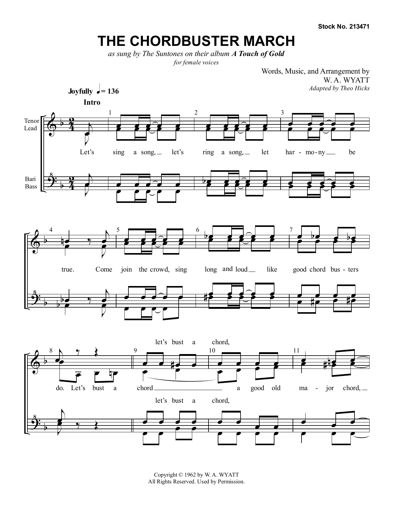 Product gallery: Page 1 of 1 The Chordbuster March, The Suntones
