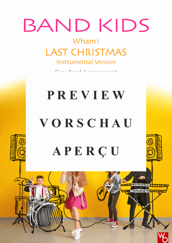 Product gallery: Page 2 of 11 Last Christmas, Wham!, Combo band and solo instruments in C, Bb, E flat, F and C bass clef