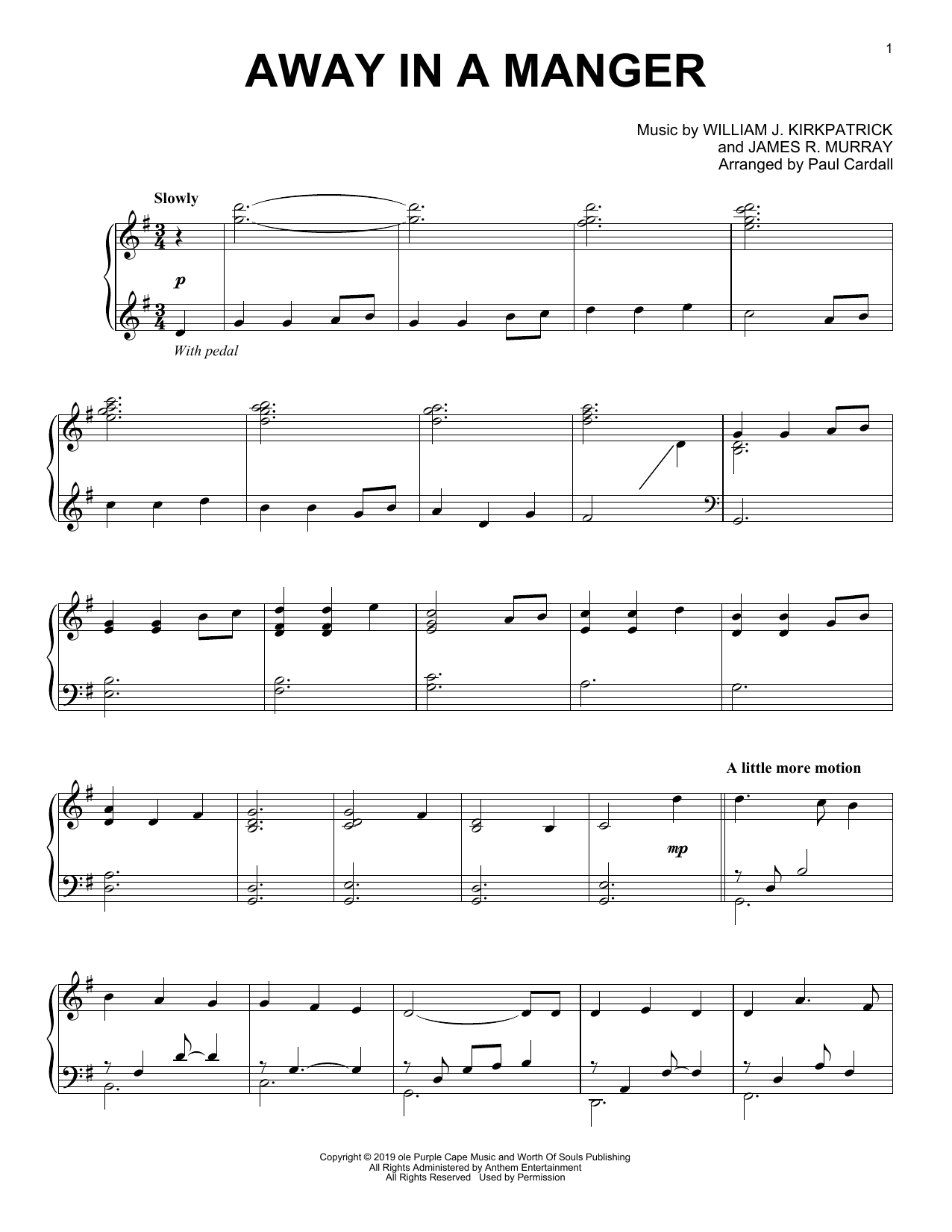 Produktbild zu: Away In A Manger (arr. Paul Cardall)