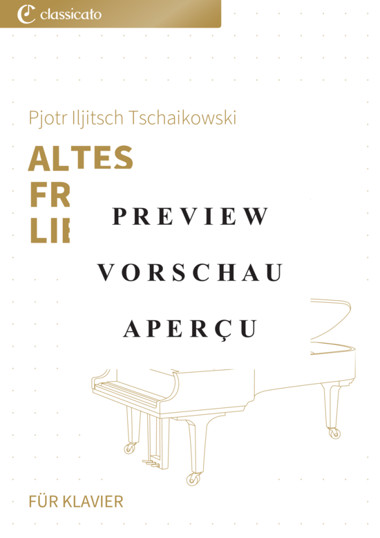 Produktgalerie: Seite 2 von 4 Altes französisches Liedchen - Nr. 16 aus Kinderalbum op. 39 , , Klavier Solo