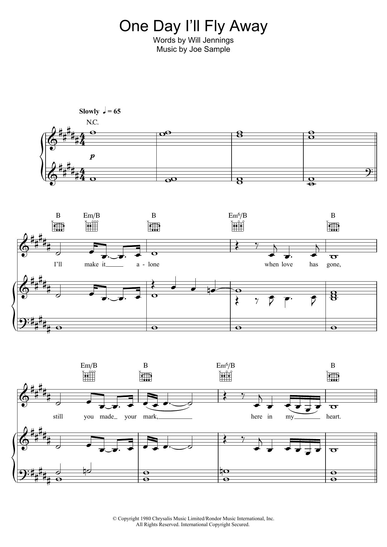 Produktbild zu: One Day I'll Fly Away