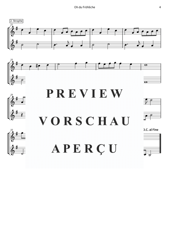 Produktgalerie: Seite 6 von 8 Oh du Fröhliche - aus dem Album Barock und Jazz zum Fest, , (Duett 2x Trompete in B)