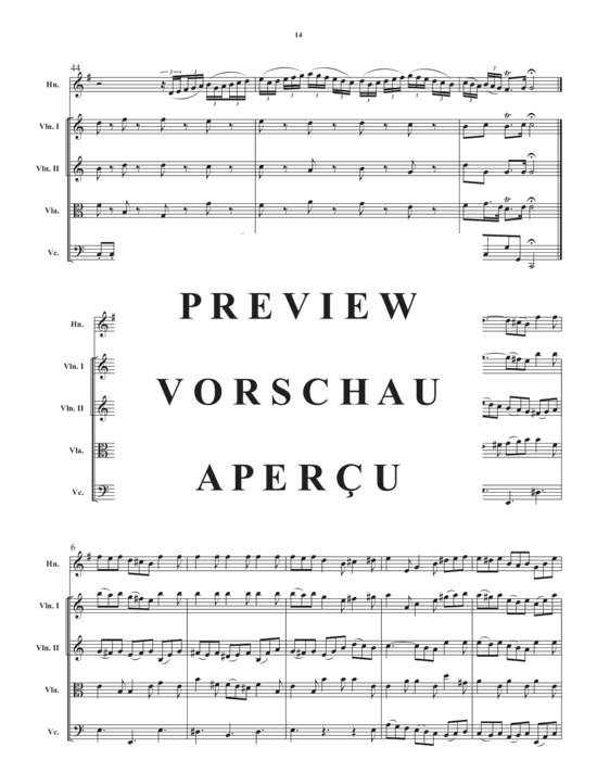 Produktgalerie: Seite 16 von 21 Concerto in a minor , , (Streicher Quartett + Horn in F Solo)
