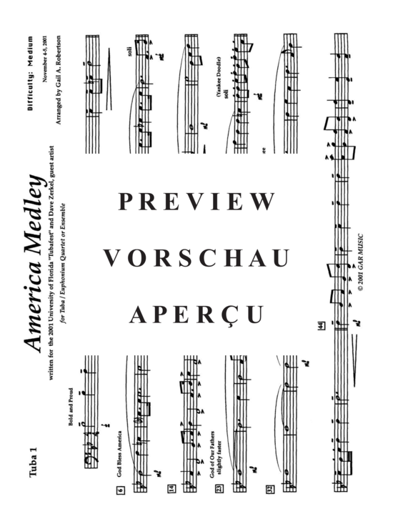 Product gallery: Page 21 of 21 American Medley , , (Tuba Quartett EETT)