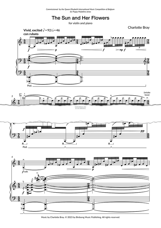 Produktgalerie: Seite 1 von 1 The Sun and Her Flowers, Charlotte Bray, Klavier, Violine