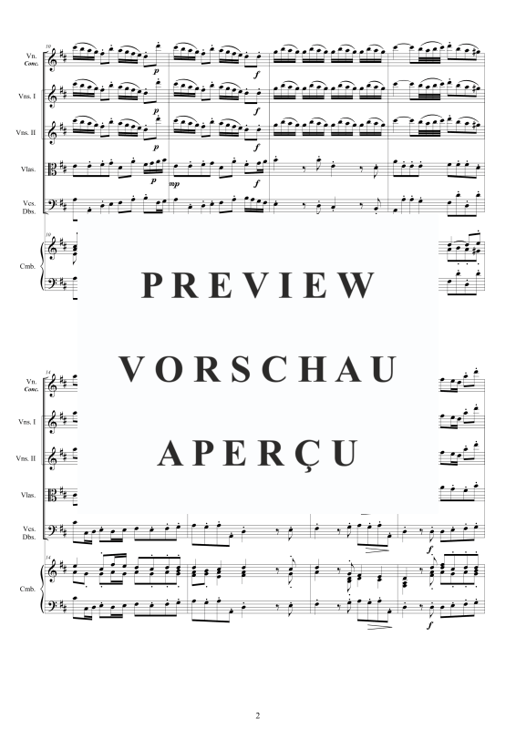 Produktgalerie: Seite 3 von 11 Concerto No.7 in D-Dur Op.9 for, , Violine concertante, Streicher Ensemble und Cembalo BC