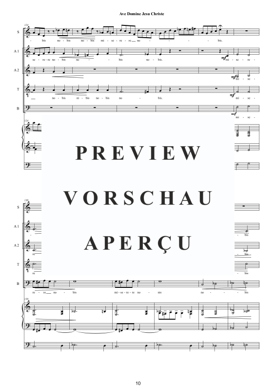 Produktgalerie: Seite 11 von 11 Ave Domine Jesu Christe, , Gemischter Chor SAATB und Orgel