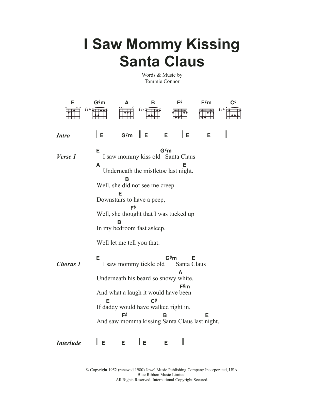 Product gallery: Page 1 of 1 I Saw Mommy Kissing Santa Claus, Andy Williams