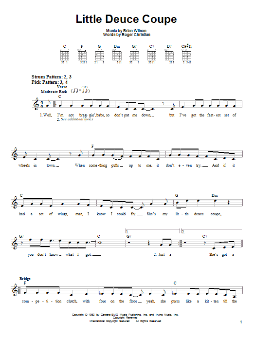Product gallery: Page 1 of 1 Little Deuce Coupe, The Beach Boys