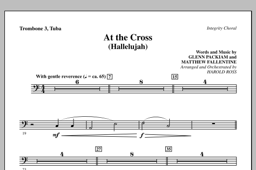 Produktgalerie: Seite 1 von 1 At The Cross (Hallelujah) - Trombone 3/Tuba, Harold Ross, Chor