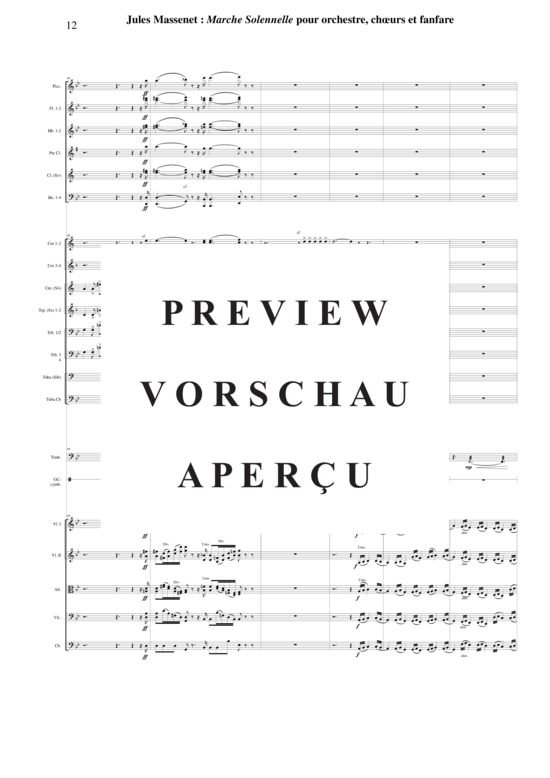 Product gallery: Page 21 of 35 Marche Solennelle for large orchestra, antihonal brass and SATB chorus , , (orchestra)