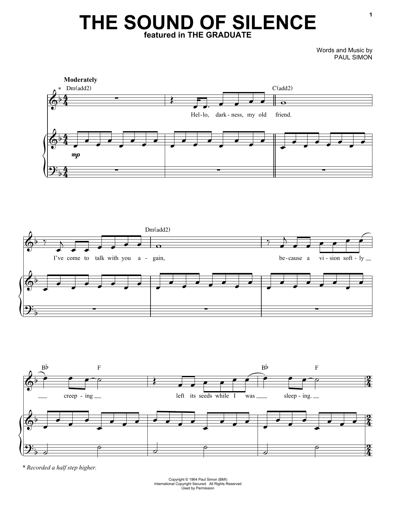 Product picture to:  The Sound Of Silence - Simon & Garfunkel