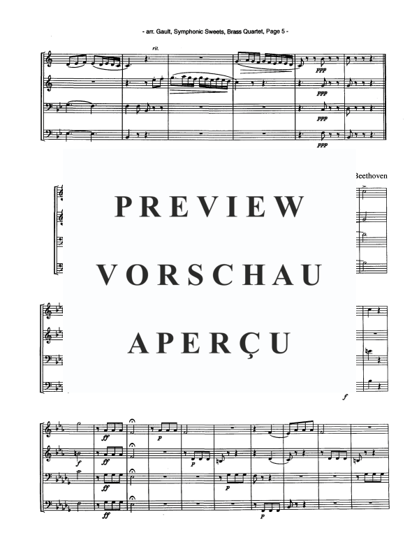 Produktgalerie: Seite 7 von 11 Symphonic Sweets, , Blechbläser Quartett