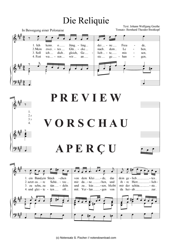 Produktgalerie: Seite 2 von 3 Die Reliquie , , Klavier und Gesang