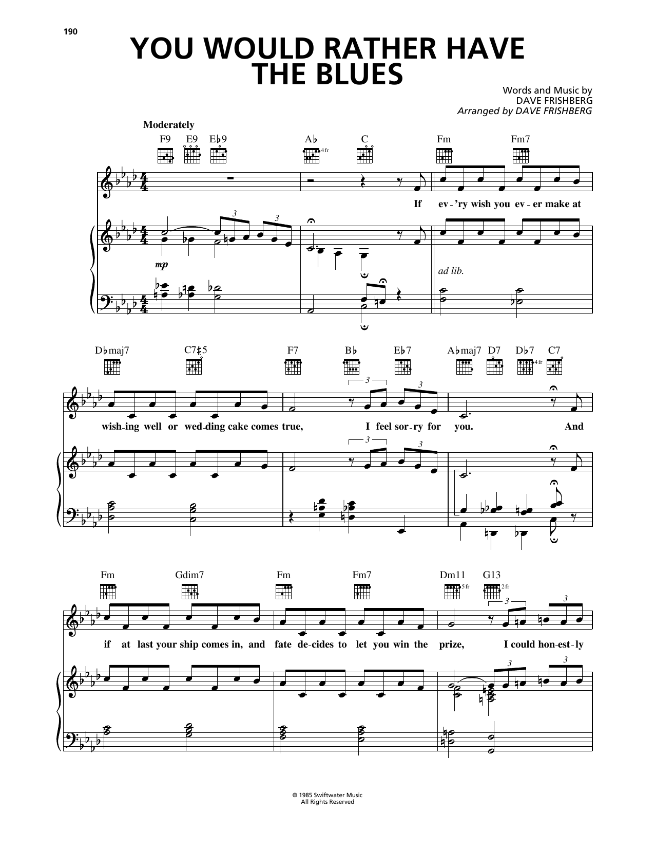Produktbild zu: You Would Rather Have The Blues