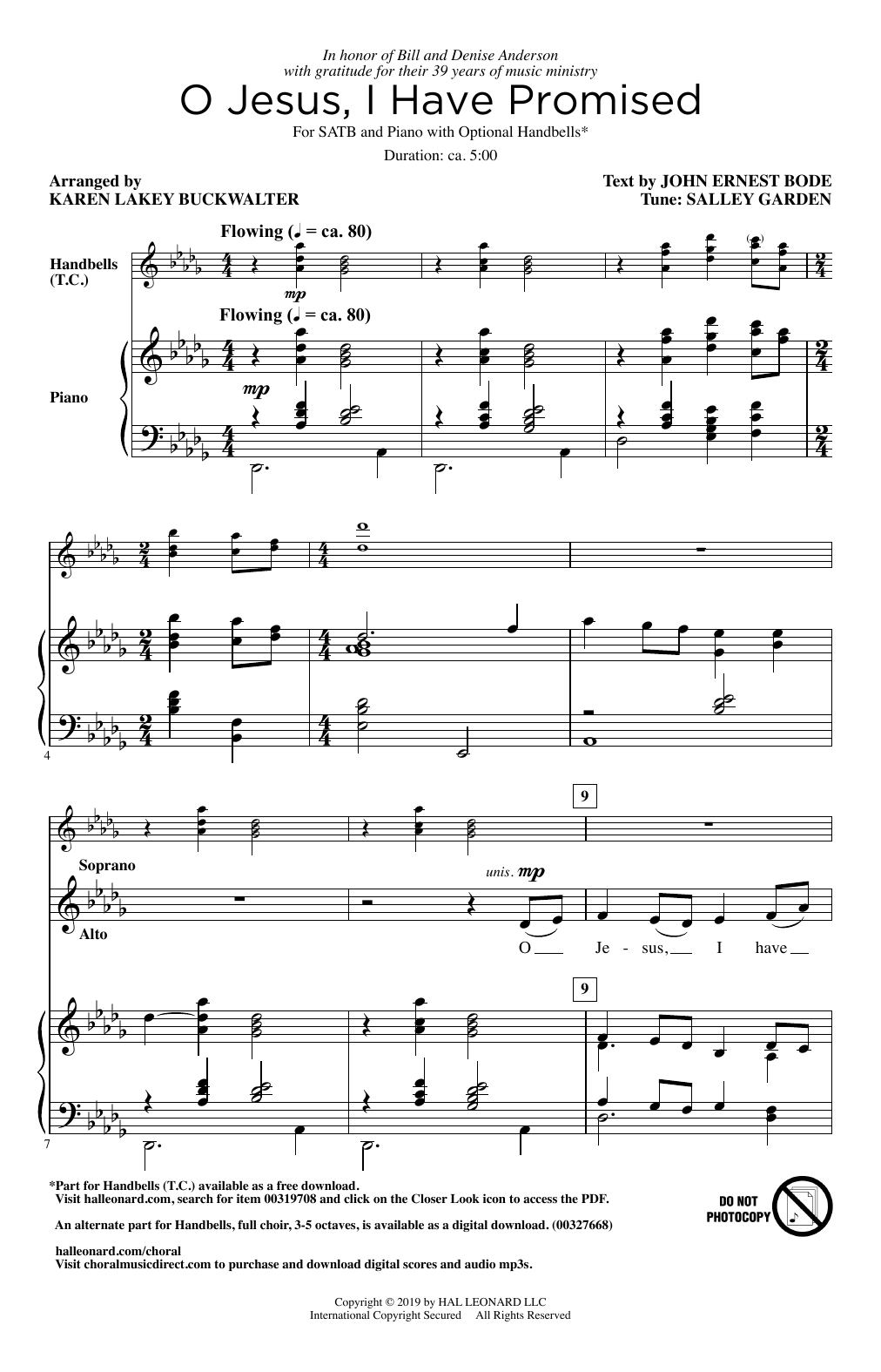 Produktbild zu: O Jesus, I Have Promised (arr. Karen Lakey Buckwalter)