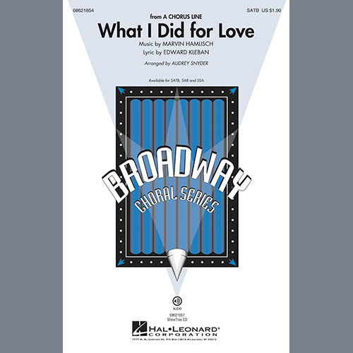 Produktbild zu: What I Did For Love (from A Chorus Line) (arr. Audrey Snyder)