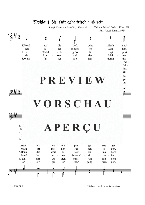 gallery: Wohlauf, die Luft geht frisch und rein, , (mixed choir)