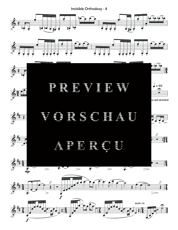 Product gallery: Page 9 of 10 Invisible Orthodoxy, , (clarinet and CD)