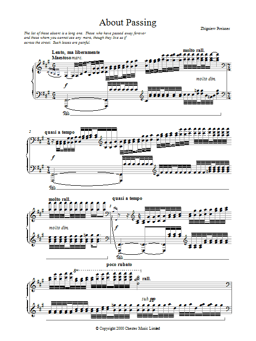 Product gallery: Page 1 of 1 About Passing, Zbigniew Preisner