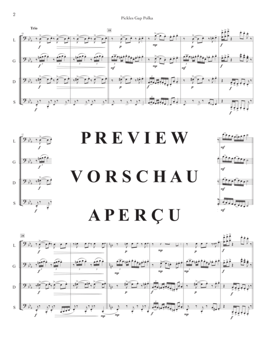 Product gallery: Page 4 of 17 Pickles Gap Polka , , (Tuba Quartett EETT)