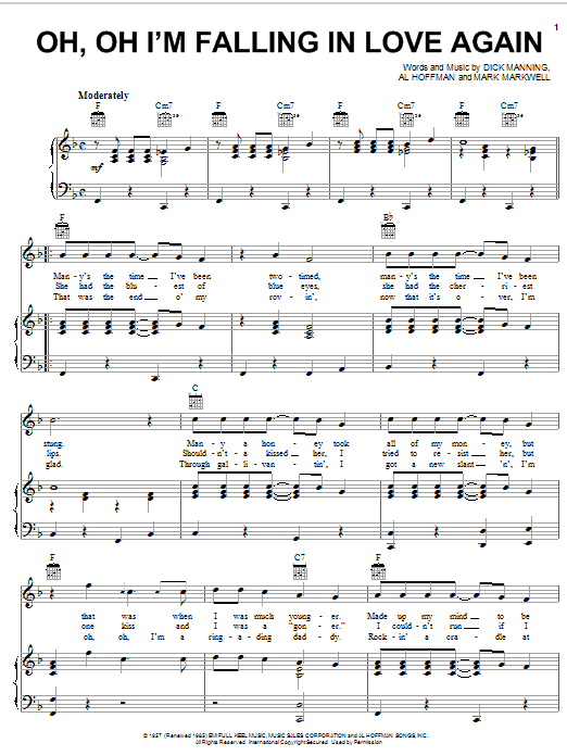 Produktbild zu: Oh, Oh I'm Falling In Love Again