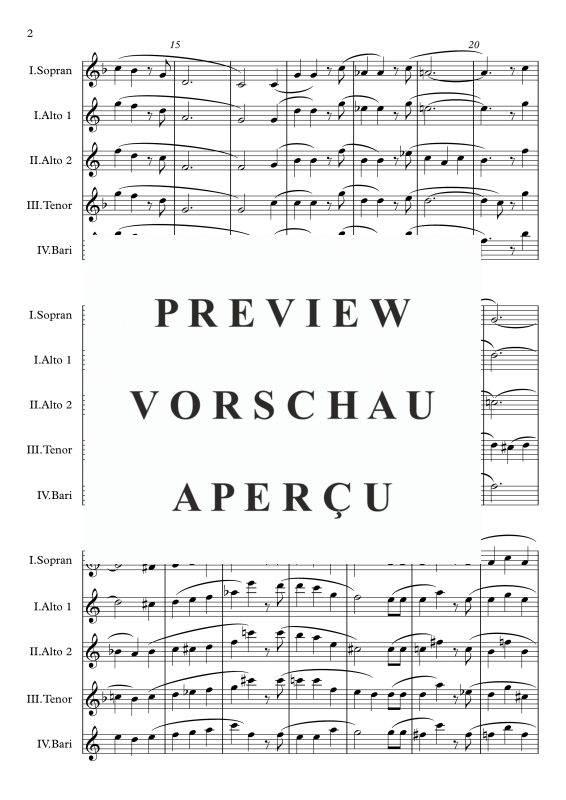 gallery: Charmaine, , Saxophone Quartet S/A A T B