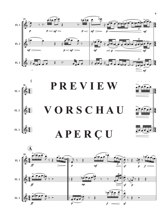 gallery: Splash! , , (3 Flöten - jeweils doppelt auf Piccoloflöte)