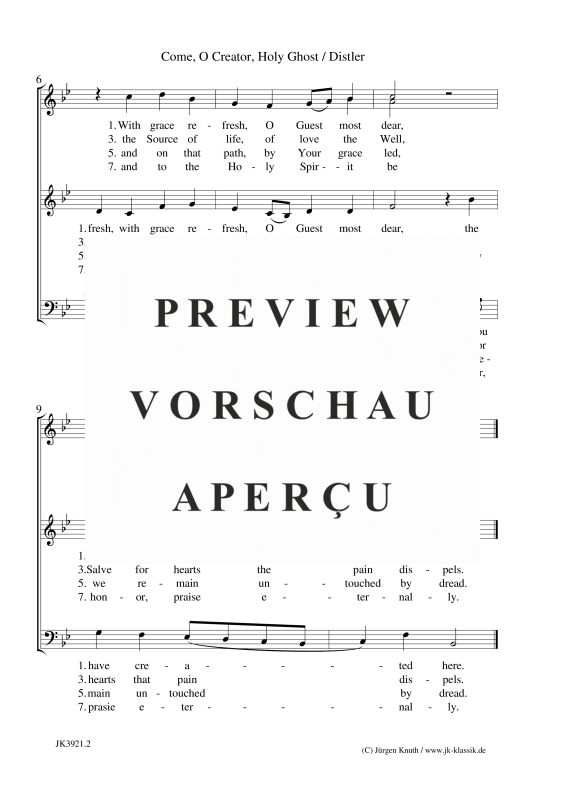 gallery: Come, O Creator, Holy Ghost , , (Gemischter Chor)
