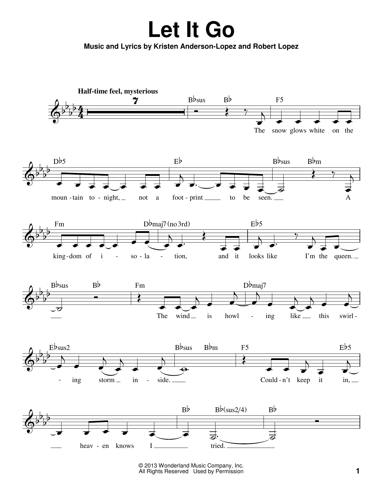 Produktbild zu: Let It Go (from Frozen)