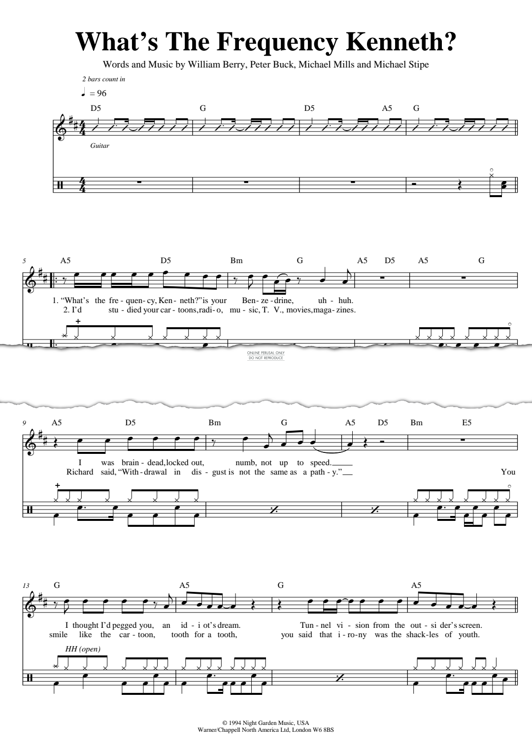 Product gallery: Page 1 of 1 What's The Frequency, Kenneth?, R.E.M.